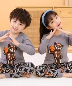 BASKET BALL BEAR PRINTED KIDS WEAR