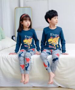 Blue King Dino  Kids Wear
