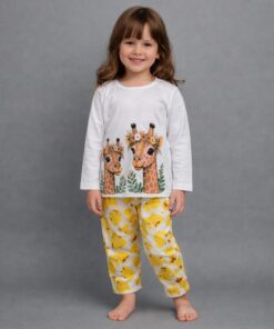 Flared Leg Giraffe Zoo Animal Long Sleeve