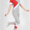 Grey Red Track Suit For Women