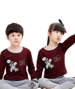 Maroon with Flying Perfomance Printed Kids Wear
