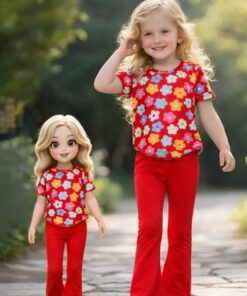 Petal Pop Matching Co-ords Red