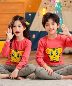 Pink Cute Tiger Print  Kids Wear