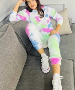 Tie & Dye Tracksuit sweatshirt & Trouser for winter