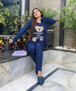 Blue Winni Night suit for girls and women,