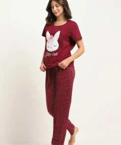 Stay Cute Bunny Pajama Set