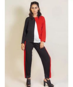 Stylish Double Panel Tracksuit For Girls