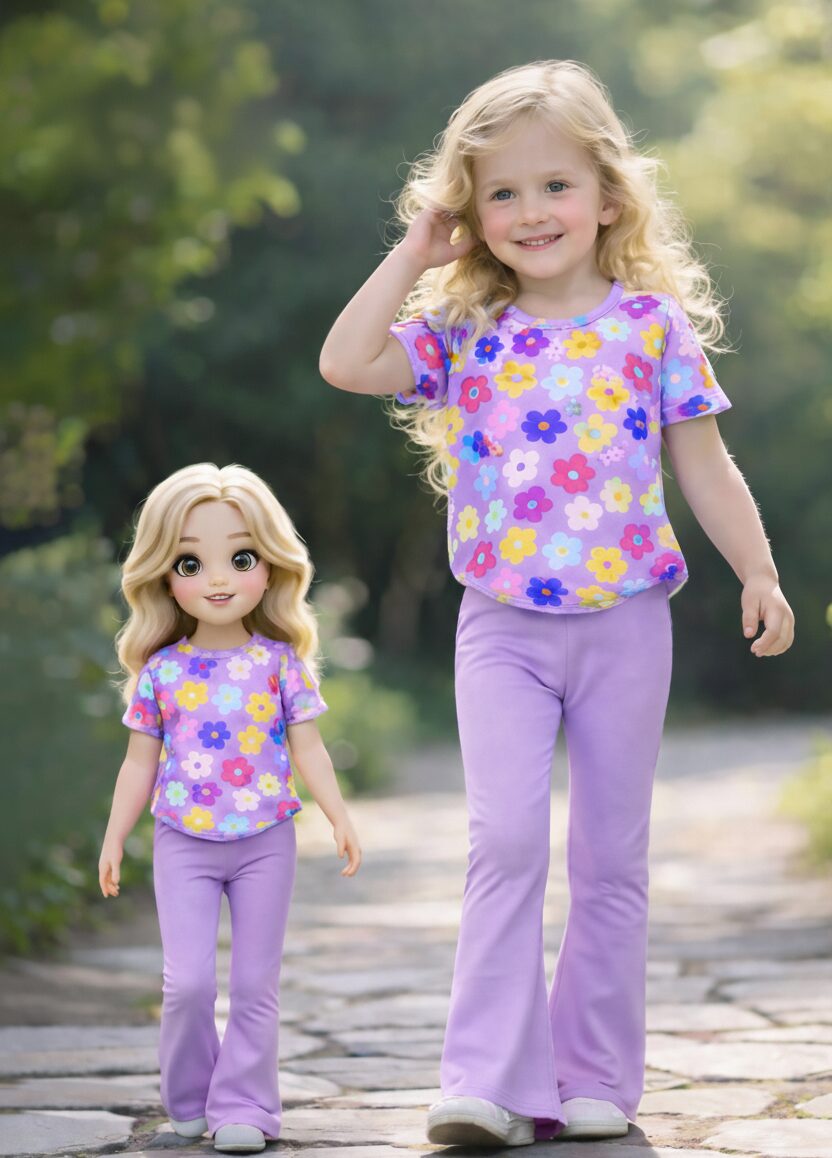 Petal Pop Matching Co-ords Purple