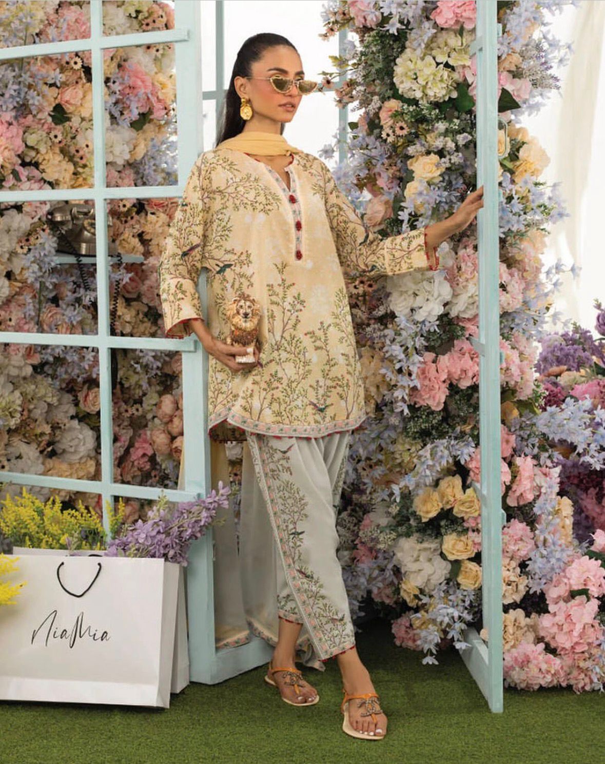 Golden Meadow Embroidered 2 Piece Cord Set
