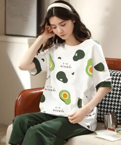 Avocado Garden Green Pajama set