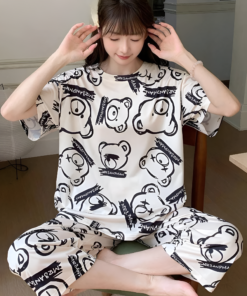 Cream-Black-Bear-Doodle-Pajama-Co-ord